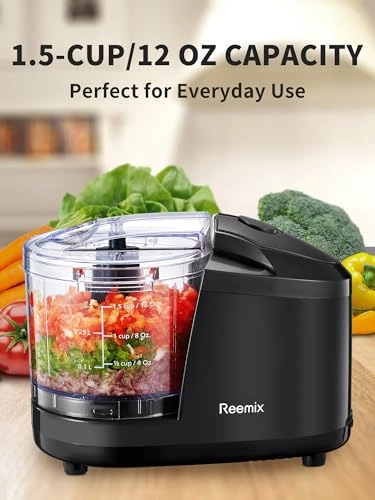 One Touch Electric Food Chopper - 1.5 Cup