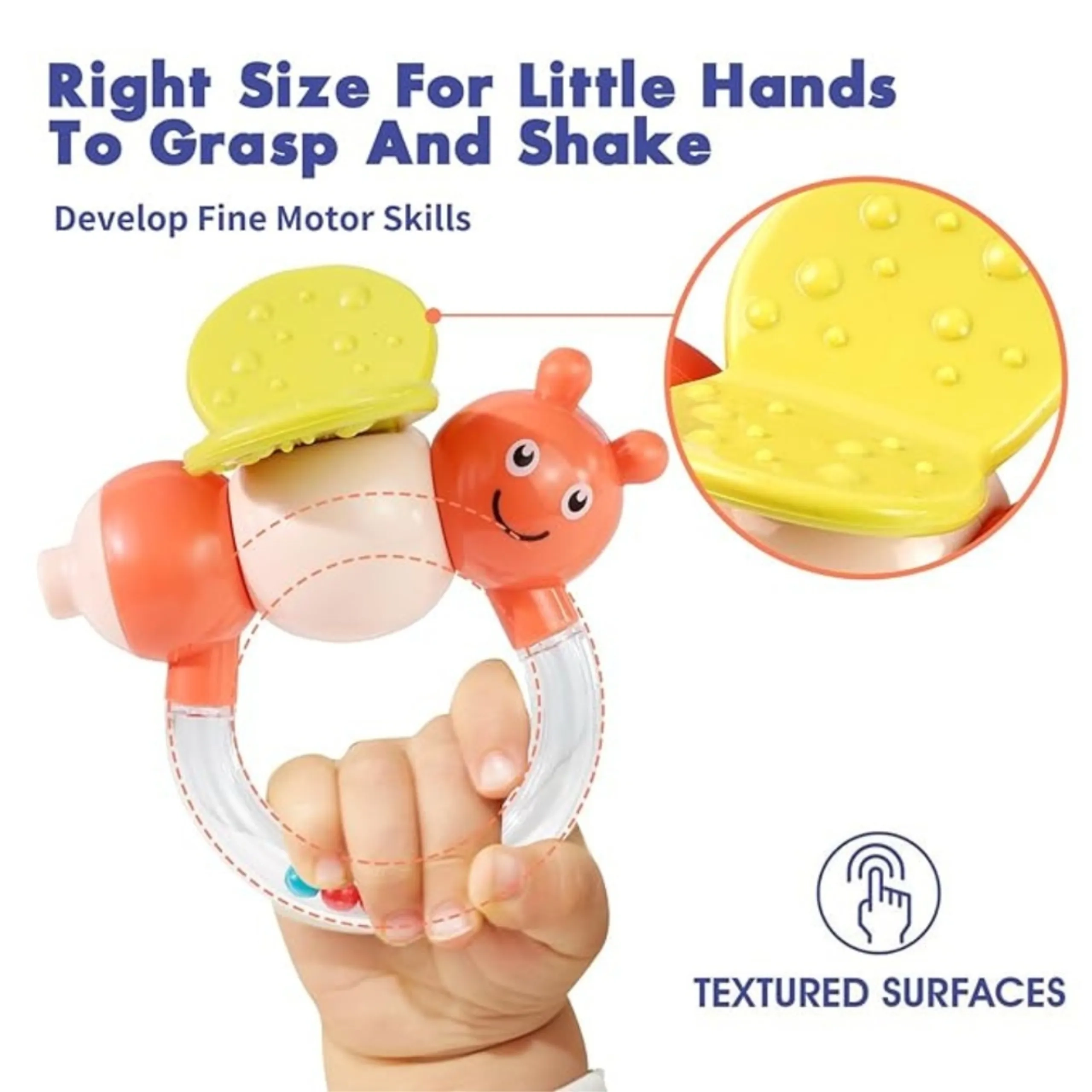Baby Rattle Toy - Suitable for 0 month & above
