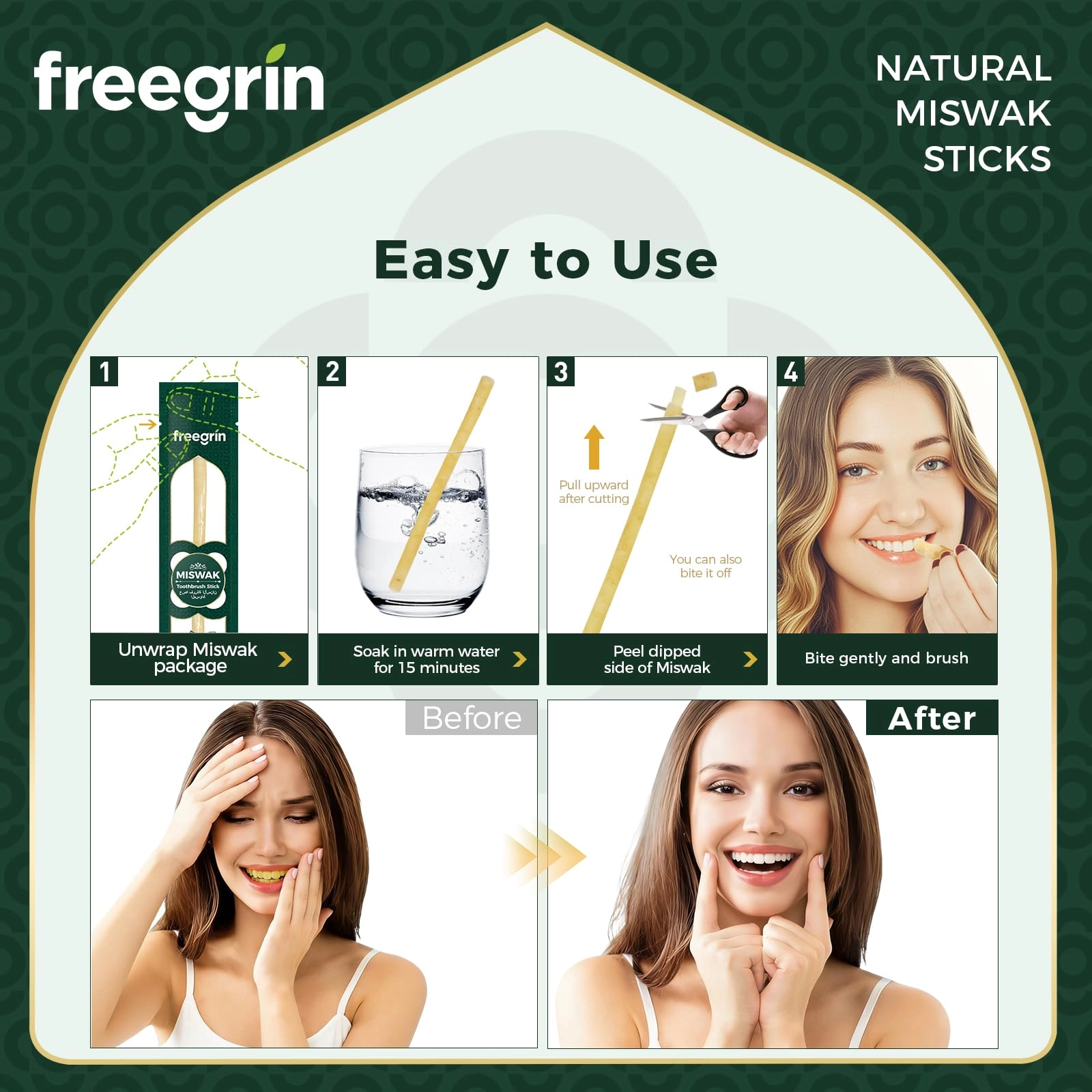 Miswak Sticks - 9-Piece Pack