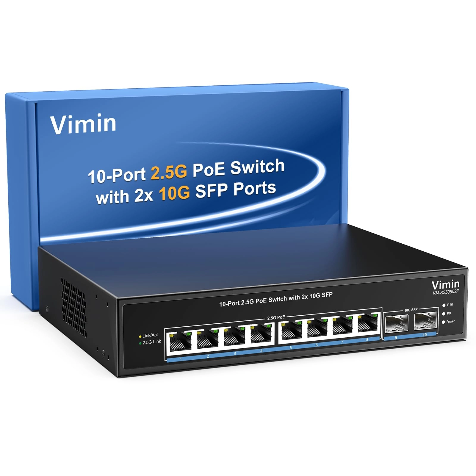 VIMIN VM-S250802P 8-ports