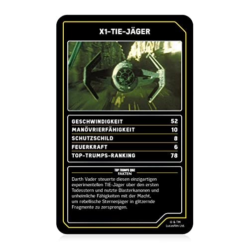 Top Trumps Collectables Star Wars Spaceships - Card Game (German)