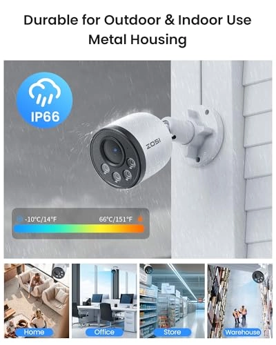 16CH 4K PoE Security Camera System - 8pcs 8MP
