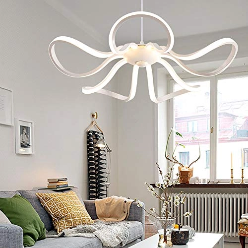 LED Petal Chandelier - warm Light Dimmable