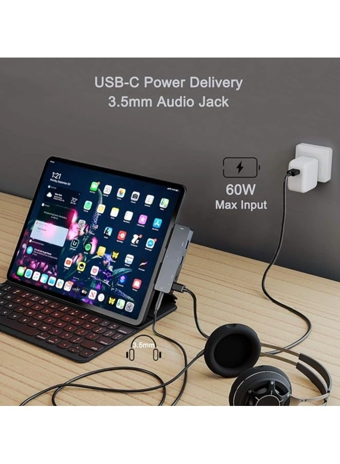 USB C Hub - 6-in-1 4K HDMI USB 3.0