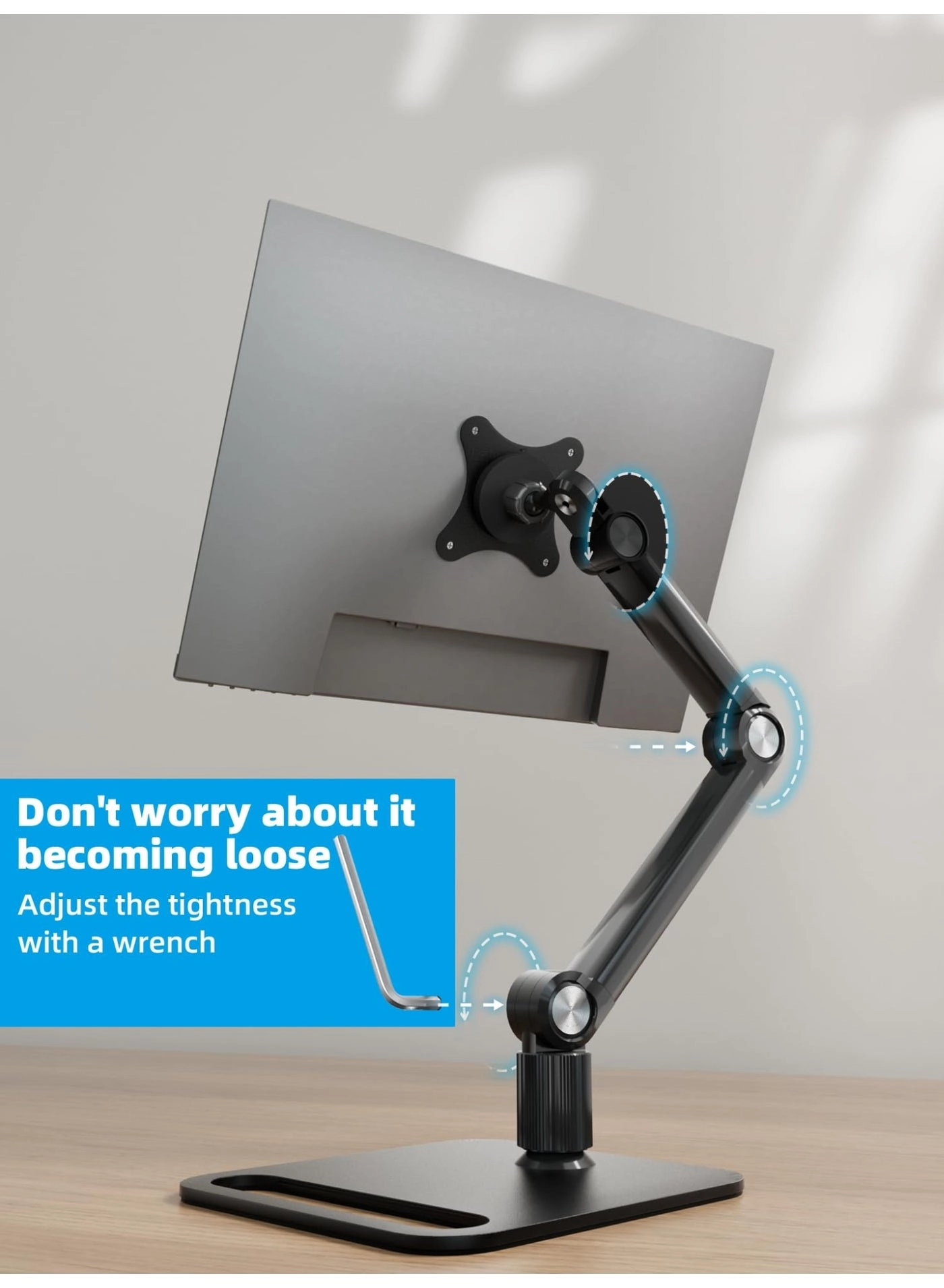 Portable Monitor Arm - 4.7-18.5 inch 75x75mm