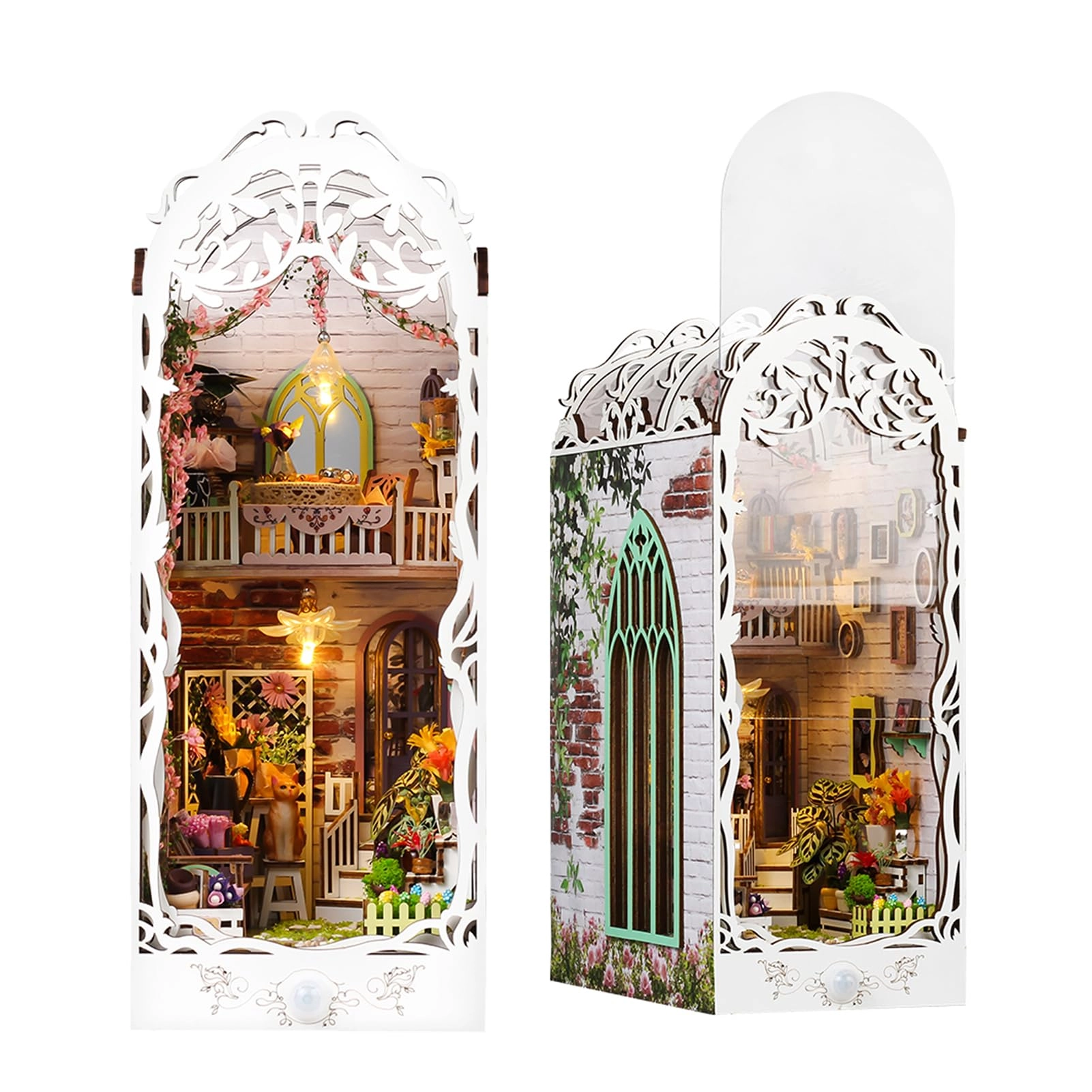 DIY Book Nook Kit - FLOWER HOUSE BOOKNOOK 1/32