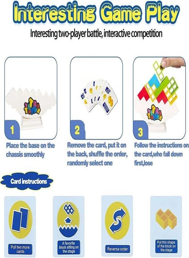 Tetra Tower Stacking Game - 16 Pcs