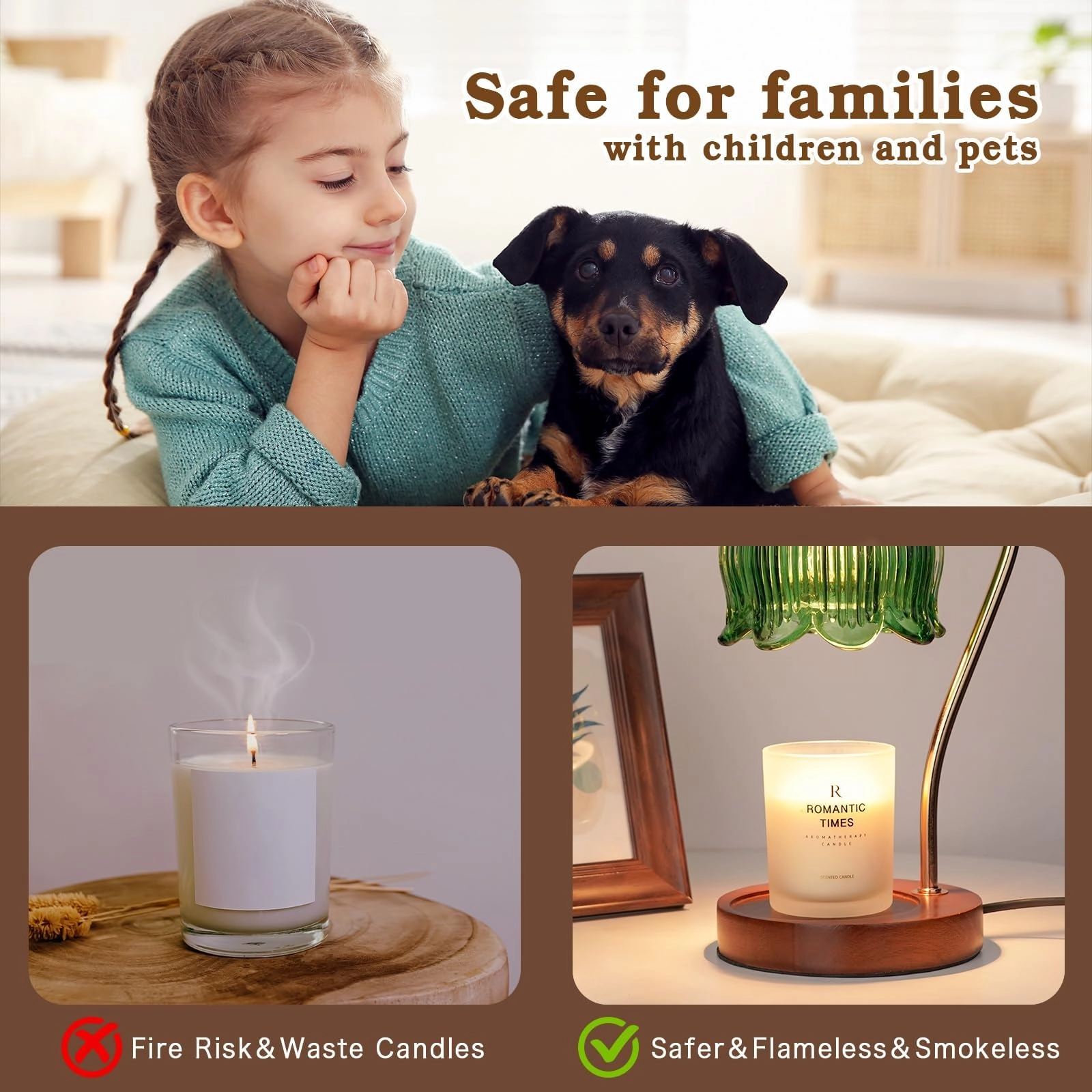 Strawberry Candle Warmer Lamp - Timer Dimmable
