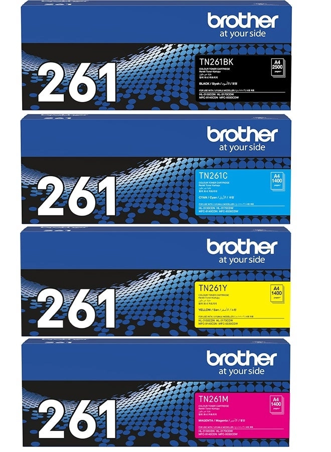 Brother TN-261BK + TN-261C + TN-261M + TN-261Y