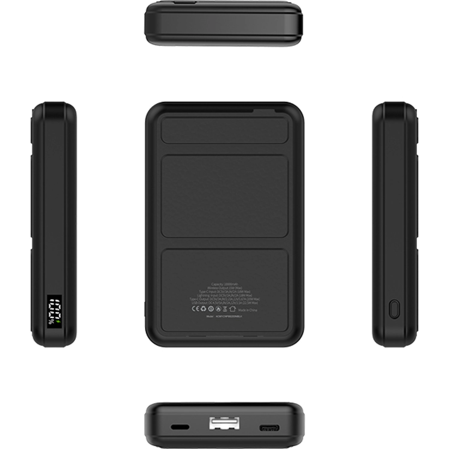 ACMYCNPBB200MBLK - 10000mAh Wireless