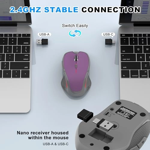 Rechargeable Silent Slim Mouse - Bluetooth