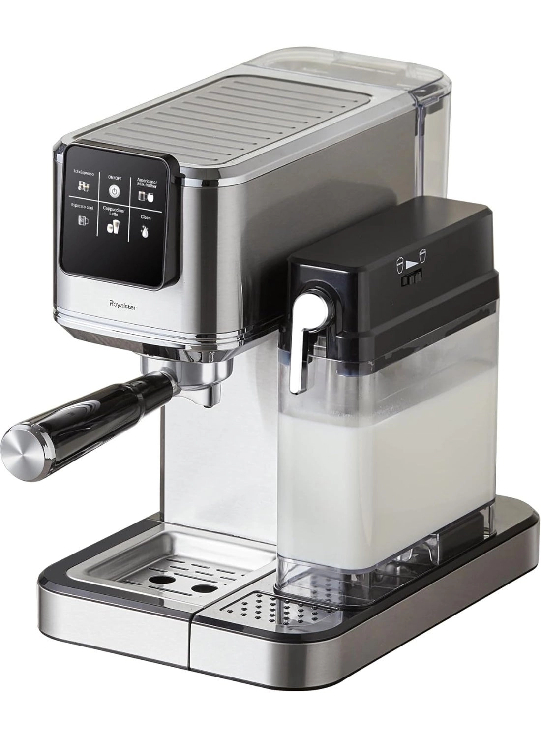 20-Bar Semi-Automatic Coffee Machine - Grinder Milk Frother