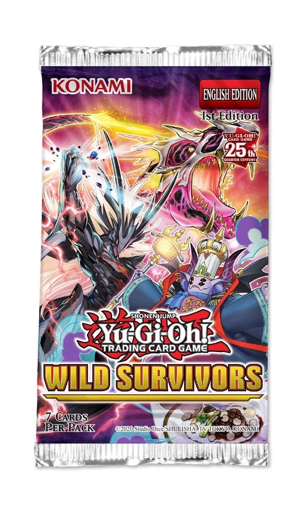 Yu-Gi-Oh! Wild Survivors Sleeved Booster Pack - 7pcs English 4pcs