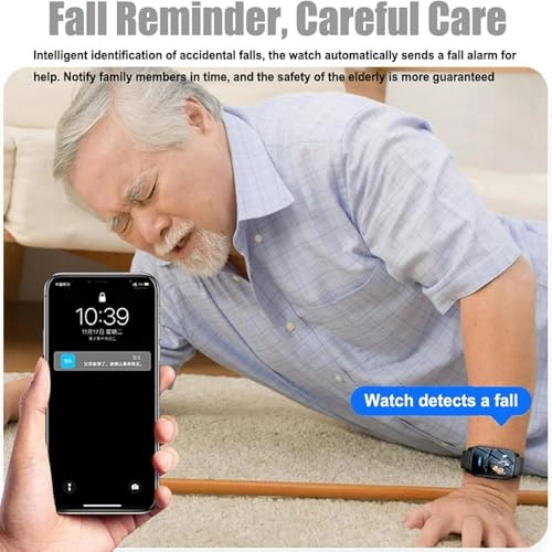 Fall Detection Smart Watch 40.5mm ABS + Silicone