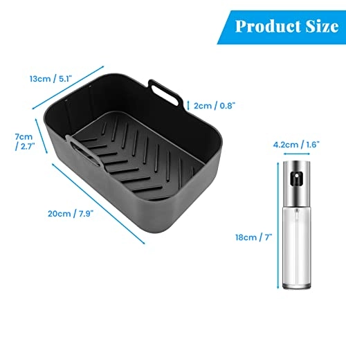 Air Fryer Silicone Liners - 2 Pack