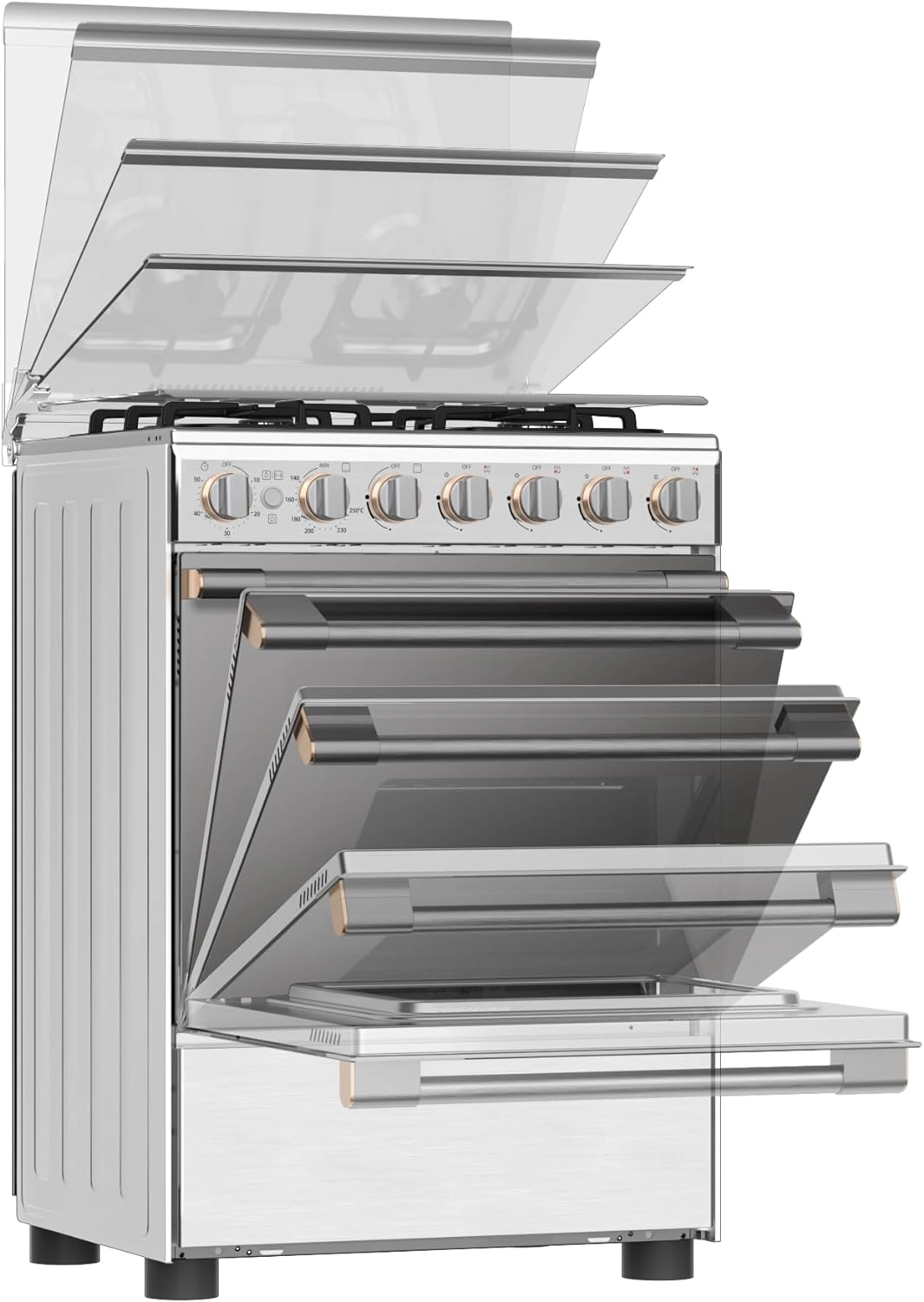 RB2-60G4GE(MR) 60x60 Cm Gas Cooker - Gas