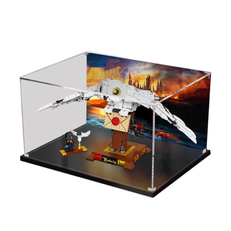 HCAEIOFJ Display Case for LEGO Hedwig 75979 - Acrylic
