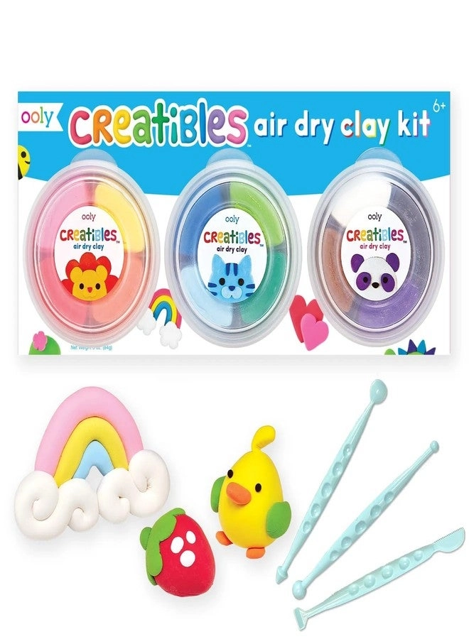 OOLY Air Dry Clay - 12 Colors 3 Shaping Tools