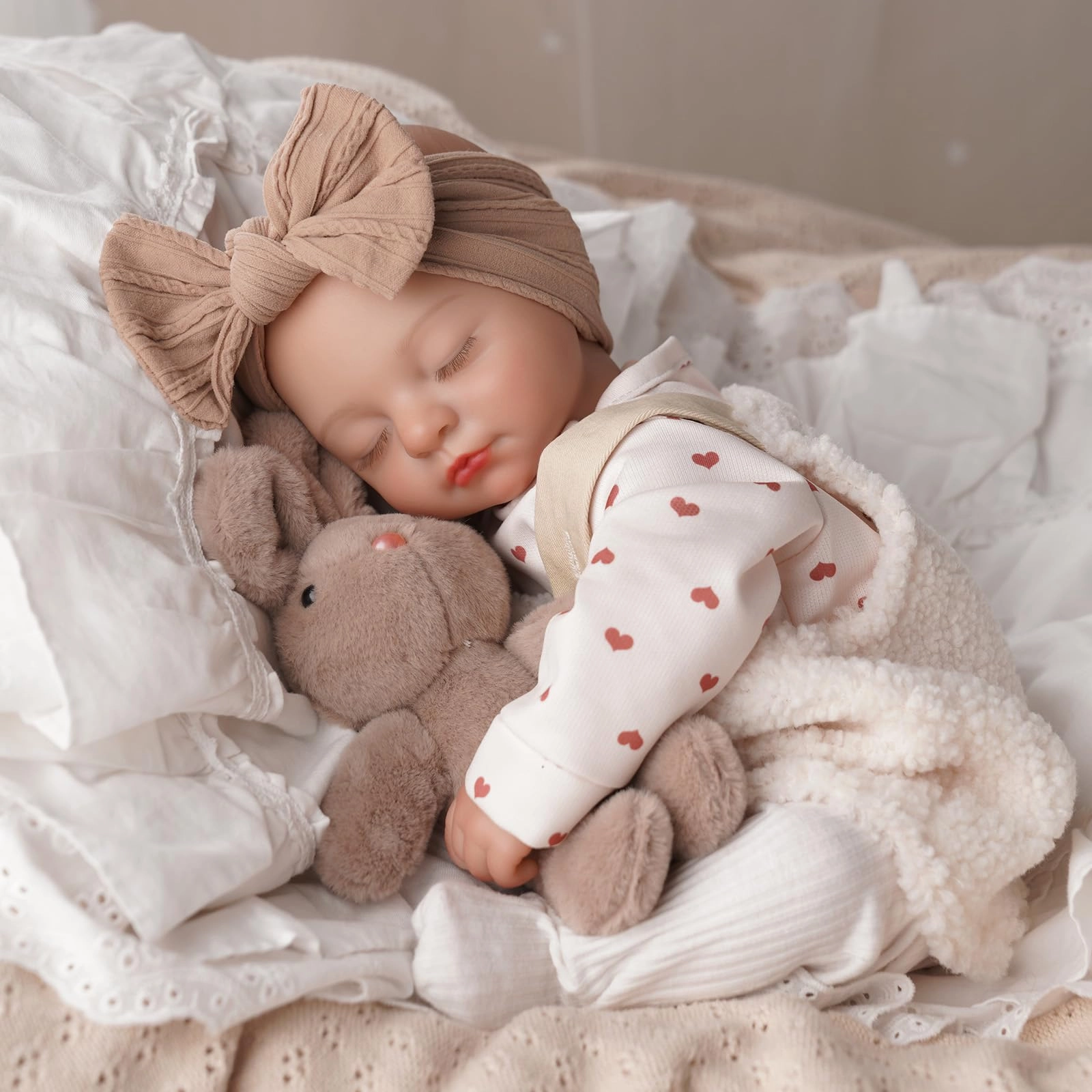 BABESIDE Reborn Baby Doll - 17 Inch Cotton Vinyl Ages 3+