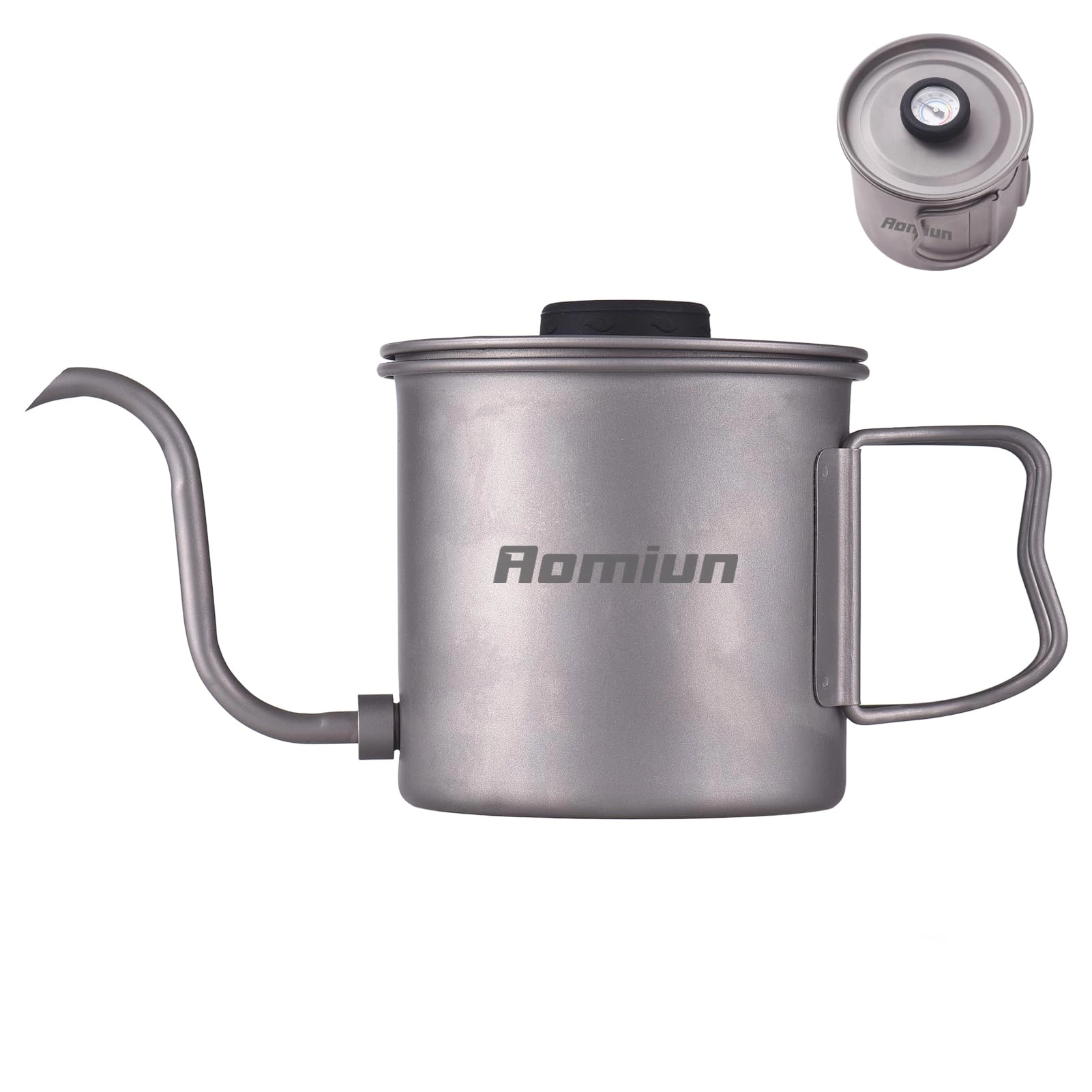 aomiun Titanium Gooseneck Kettle - 13.5 Fluid Ounces