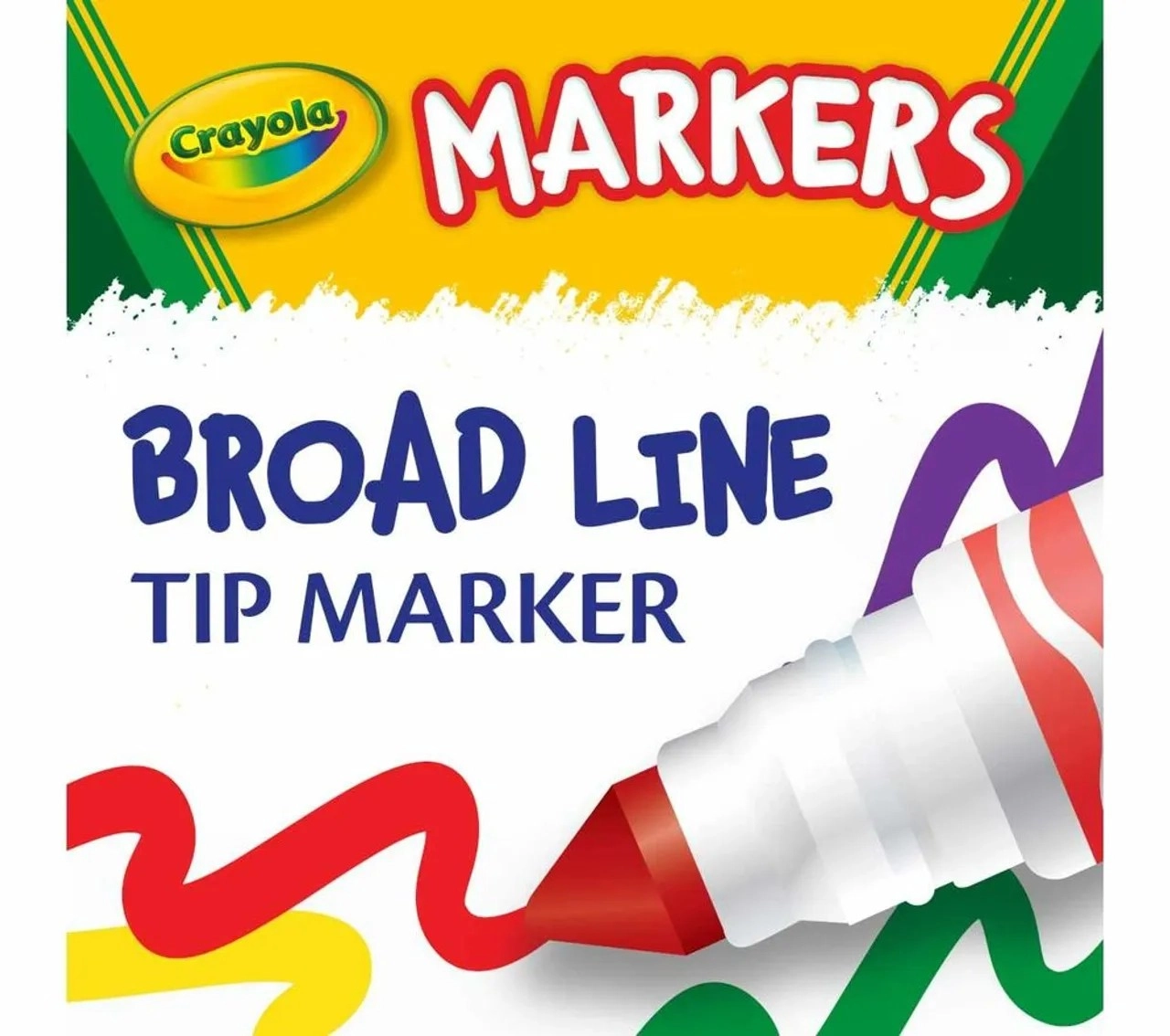 Color Max Broad Line Ultra-Clean Classic Washable Markers - 10 Pcs Multicolor