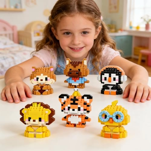 Animal Building Blocks - 6 pcs
