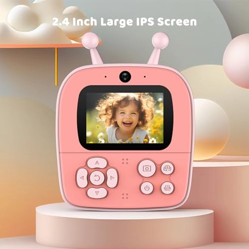 Instant Print Camera - 1080P 2.4 inch 10X