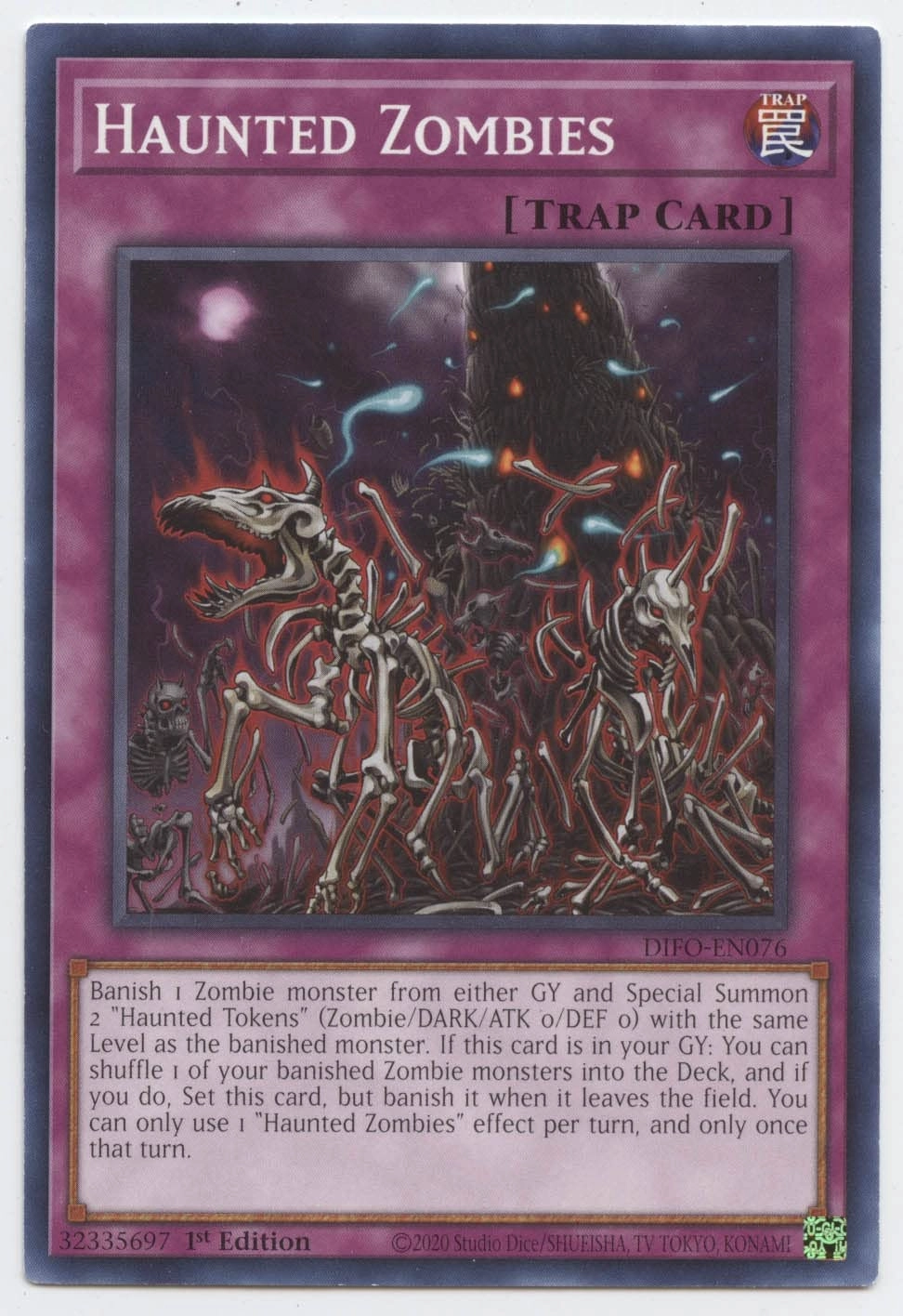 Yu-Gi-Oh! Dimension Force Haunted Zombies DIFO-EN076 - EN