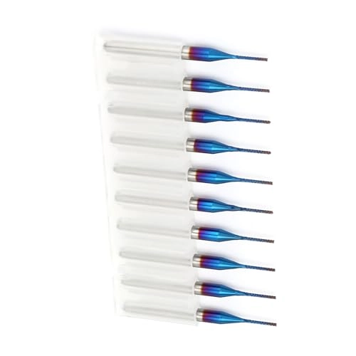 End Mill - carbide 10pcs 0.8mm