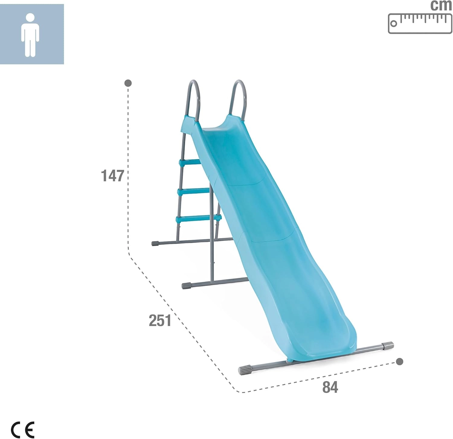 Freestanding Slide - Blue 2.44 m