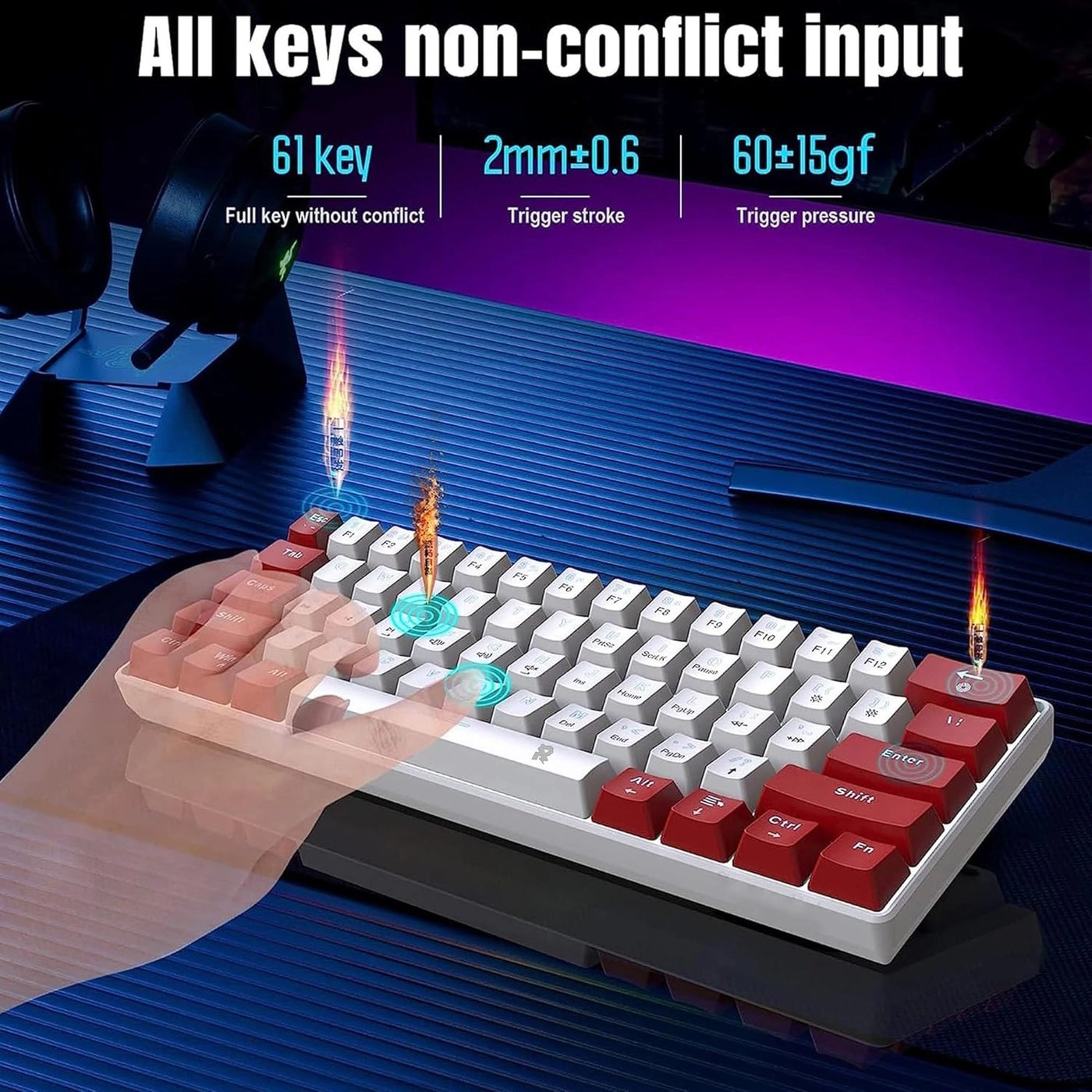 60% Wired Gaming Keyboard