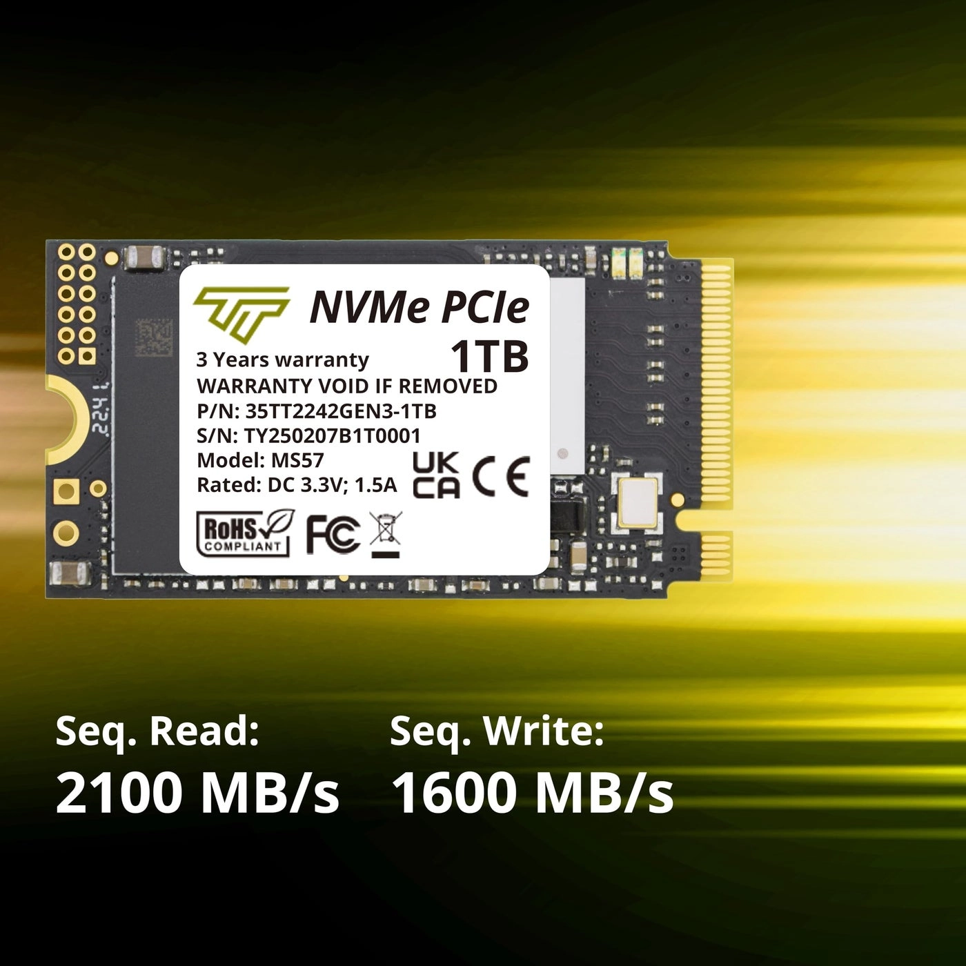 M.2 2242 SSD - 1000 GB