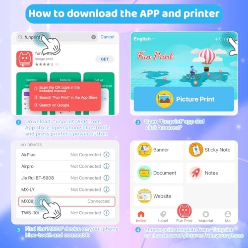 Mini Bluetooth Thermal Printer - Thermal 57mm