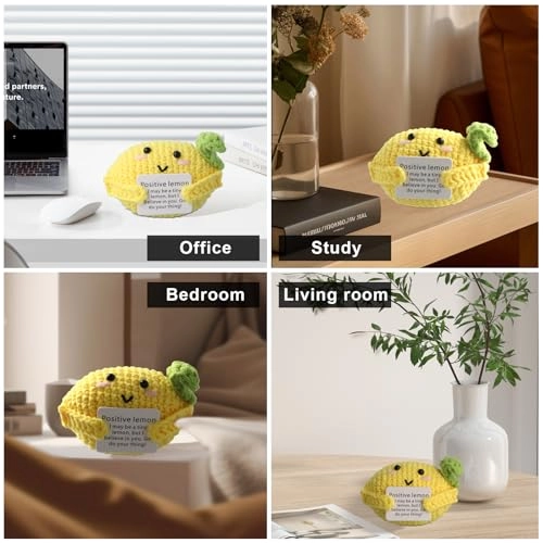 Positive Lemon - 10 cm Crochet Wool yarn