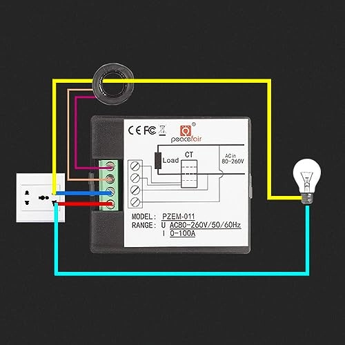 AC 80-260V 100A Digital Display Panel Meter