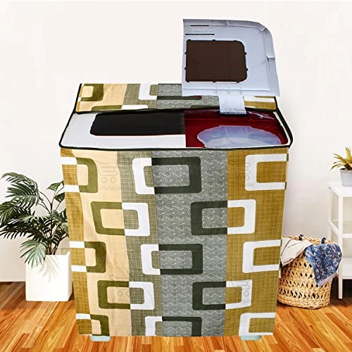 PVC Waterproof Front Load Washing Machine Cover - 5KG to 7.5KG Blue