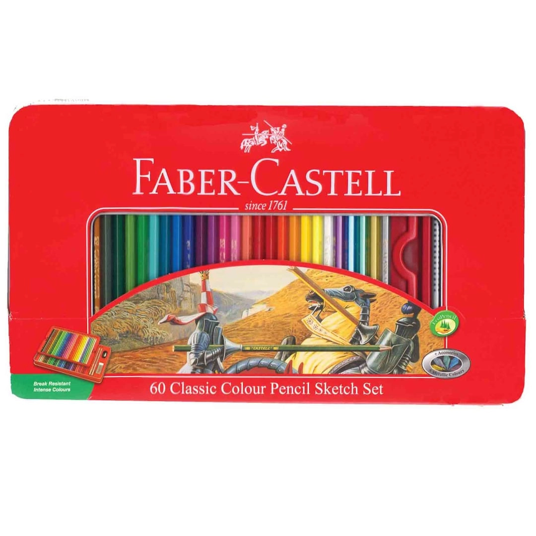 Faber-Castell Classic Colour Pencils Sketch Set - 60 Colours