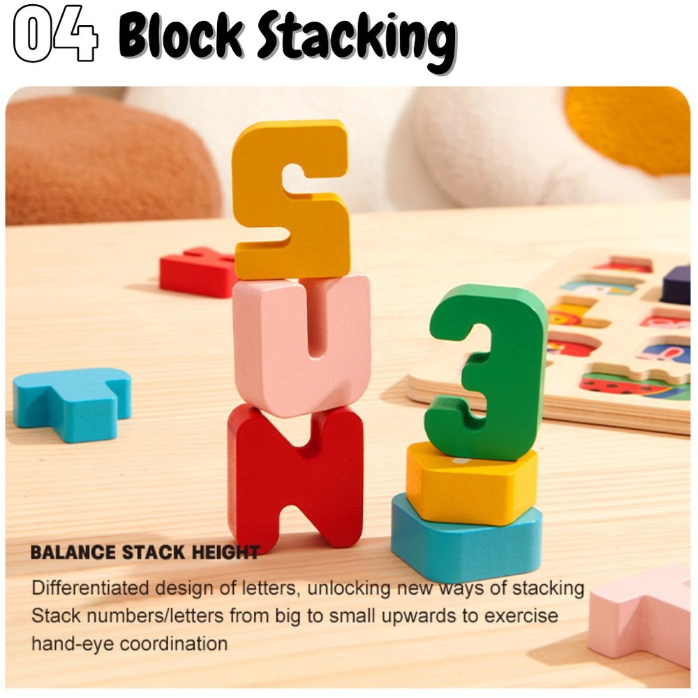 Wooden Number Board - 18 Months