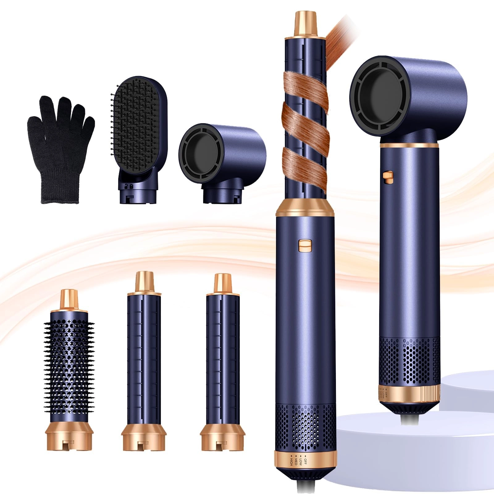 mogawave 5 in 1 Hair Styler Pro - 1000W 3 Speeds