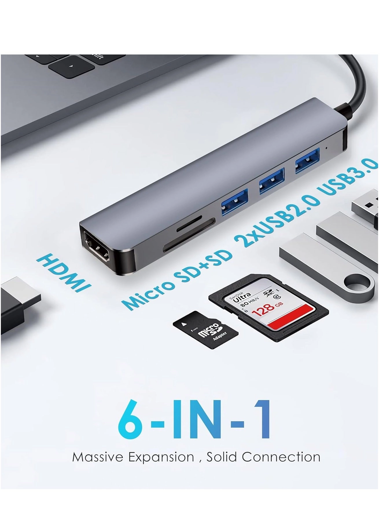 HUB-7IN1 - 4K HDMI 100W PD