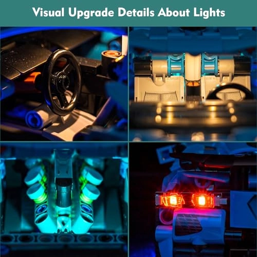 Light kit for LEGO Chevrolet Corvette Stingray 42217 - RC Version LED Lighting