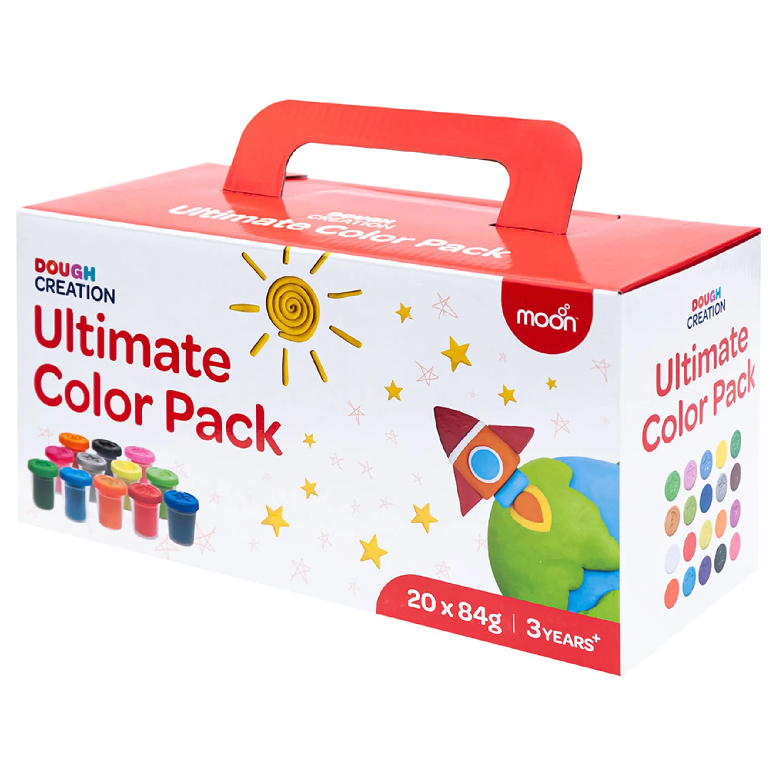 MOON Dough Creations Ultimate Color Pack - 2.07 Kg 20 pcs.