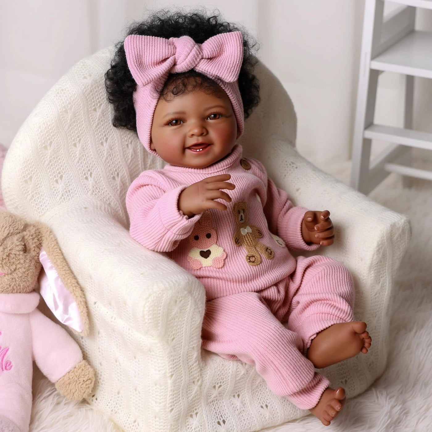 Reborn Baby Doll - 17Inch BabySoft Body Curls
