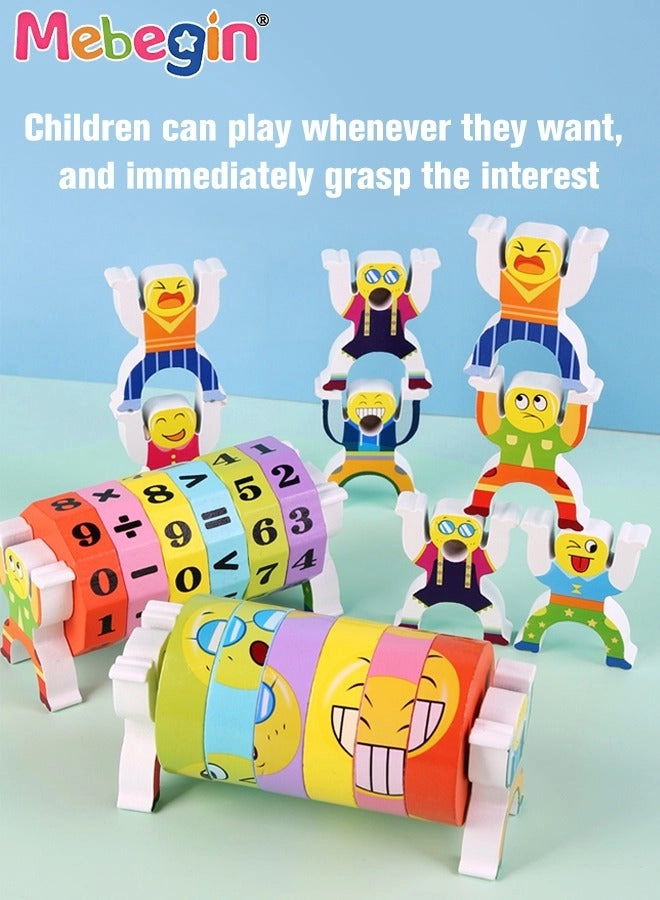 Wooden Digital Stacking Blocks - 3+ 26 pieces