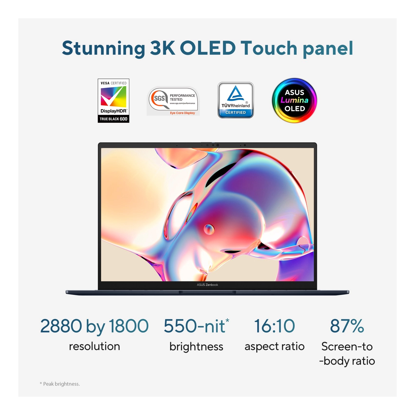 Zenbook 14 UX3405MA-OLEDU7B - 14'' 155H 16GB DDR5 1TB SSD