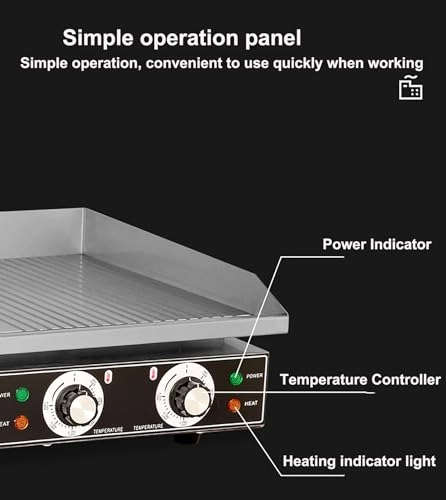 Electric Griddle - 2 Heating Zones 730*400*8mm