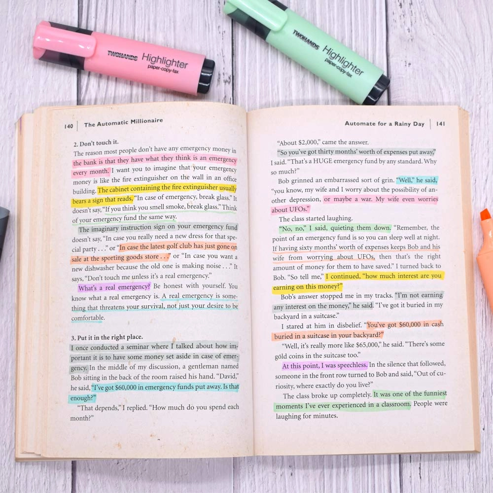 Highlighters - Assorted Pastel Chisel Tip