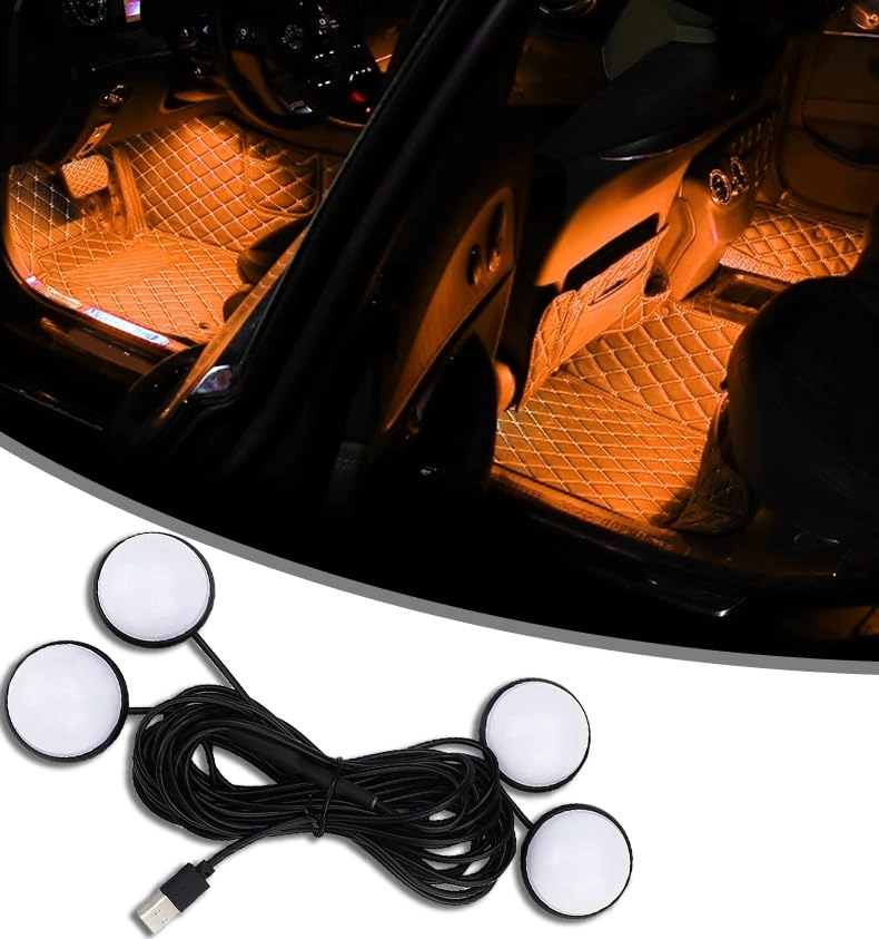 couslcd Interior LED Lights - Orange USB