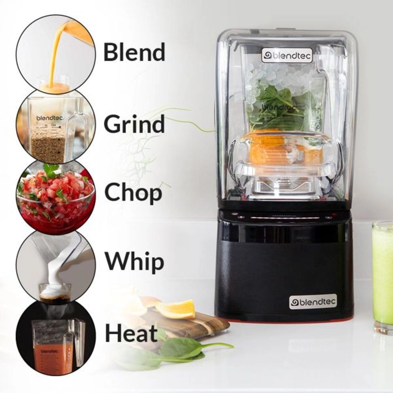D P800 Professional Blender - Red Stainless Steel