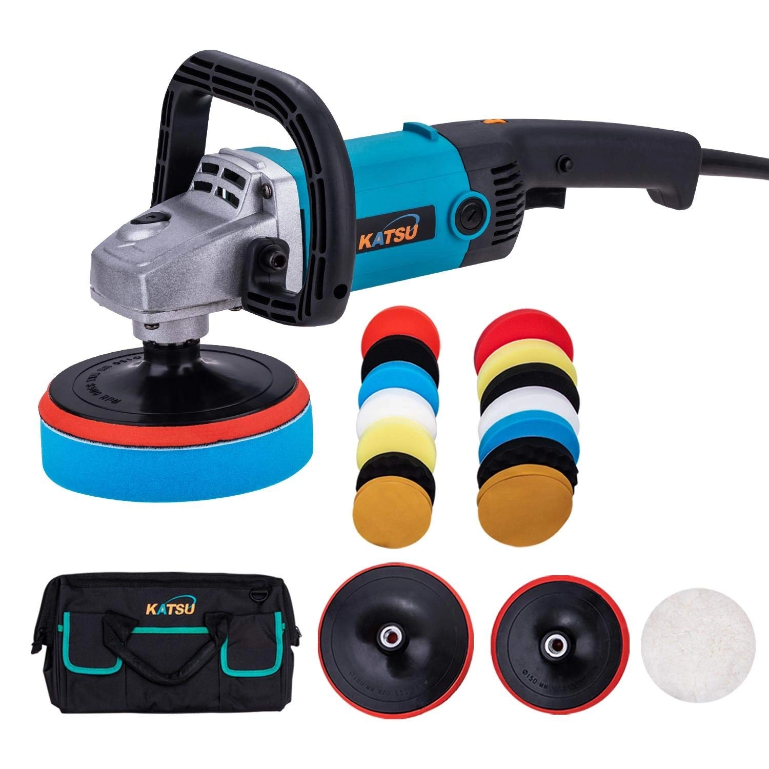 KATSU Tools Car Polisher - 1200W 150mm 180mm